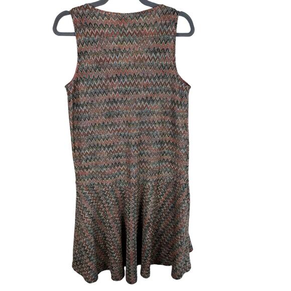 Maeve Multicolor Westwater Loose Knit Sleeveless V-Neck Stretchy Short Dress XS - Picture 2 of 7